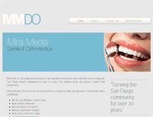 Tablet Screenshot of miramesadental.com
